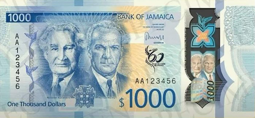 PNew (PN99) Jamaica - 1000 Dollars Year 2022 (2023)